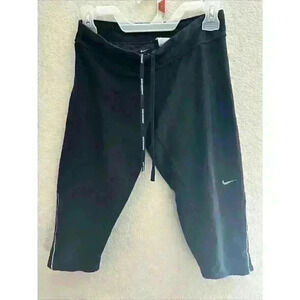 Women’s Nike Dri-Fit Leggings Running Capris Size Small Black
